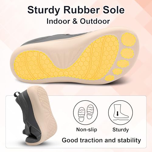 Image of Spesoul Wide Womens Walking Shoes Adjustable Diabetic Shoes Breathable Zero Drop Barefoot Shoe Neuropathy Edema Nursing Shoe Wide Width Sneakers