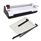 Kit Plastificadora Refiladora 3x1 A4 + Guilhotina Cortadora Com Trava Kp11 (110)