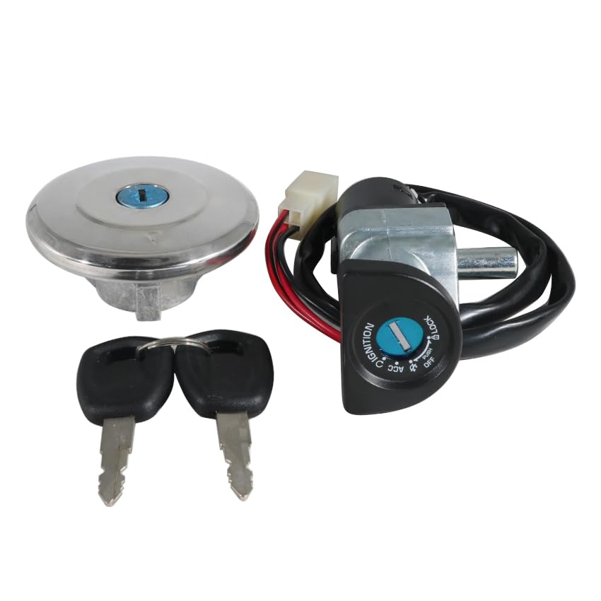 Ignition Switch Fuel Gas Cap Seat Lock Keys Replacement Kit OEM:90300075, for Harley Davidson XG500 Street 500, for Harley Davidson XG750 Street 750 2016-2020, for Harley Davidson XG750A Street 750A