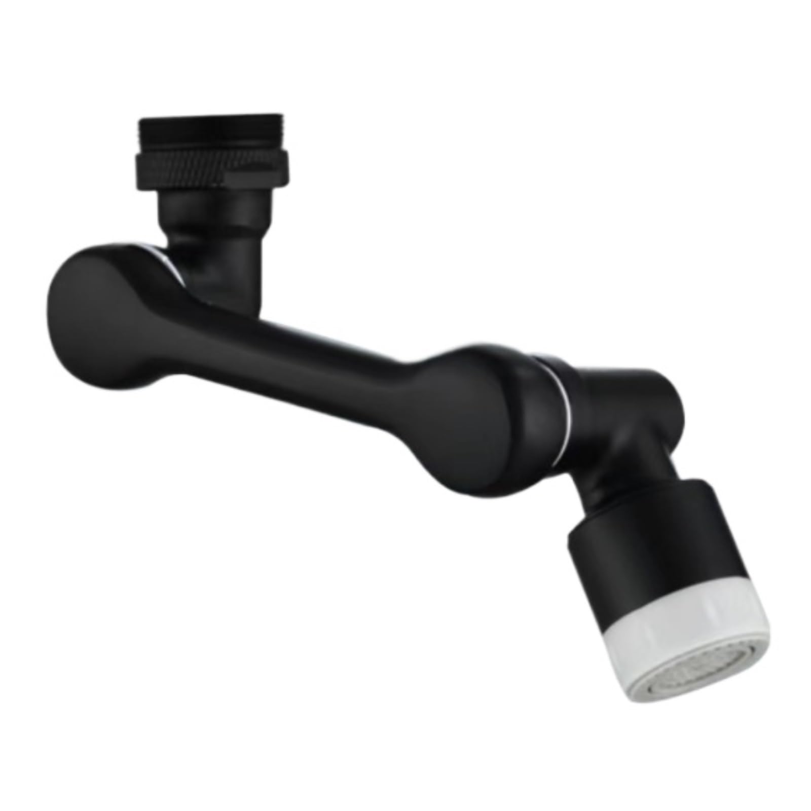 Perlator Kuchenna Dla Rodzin Hoteli Obrotowy Perlator Do Kranu Uniwersalny Przedłużacz Umywalki Filtr Adapter(Black)