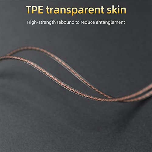 Cabo KZ Pino C Sem Microfone para fones ZSN Pro / ZS10 Pro - Clear