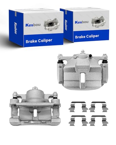 Kesbou Brake Caliper Set Compatible With Honda Civic 1996-2011,Acura EL 1997-2000,Honda Insight 2010-2014 with 2PCS Left & Right- Front Side