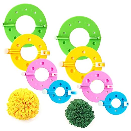 Pompom Makers 4 Größen DIY Handwerk Pompom Maker Werkzeug Pompom Maker Strickset