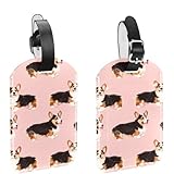 Sangle réglable : étiquette de bagage de voyage réglable, facile à attacher et à enlever, la boucle est fabriquée en cuir et est très durable. La longueur de la sangle a été étendue pour faciliter la fixation sécurisée des étiquettes à une valise, un sac de voyage, un sac à main ou de gros articles.