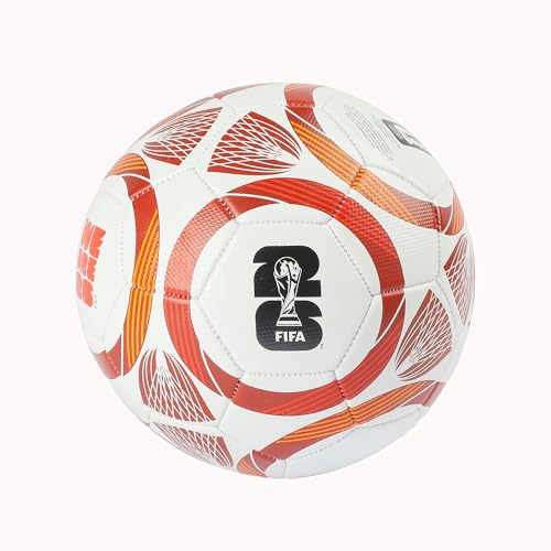 Image of Hamleys FIFA World Cup 2026 Official Licensed Merchandise | Size 5 Football |White Red