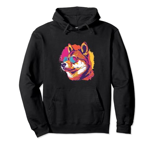 Gafas de sol Shiba Inu Pop Art Dog Breed Graphic Sudadera con Capucha