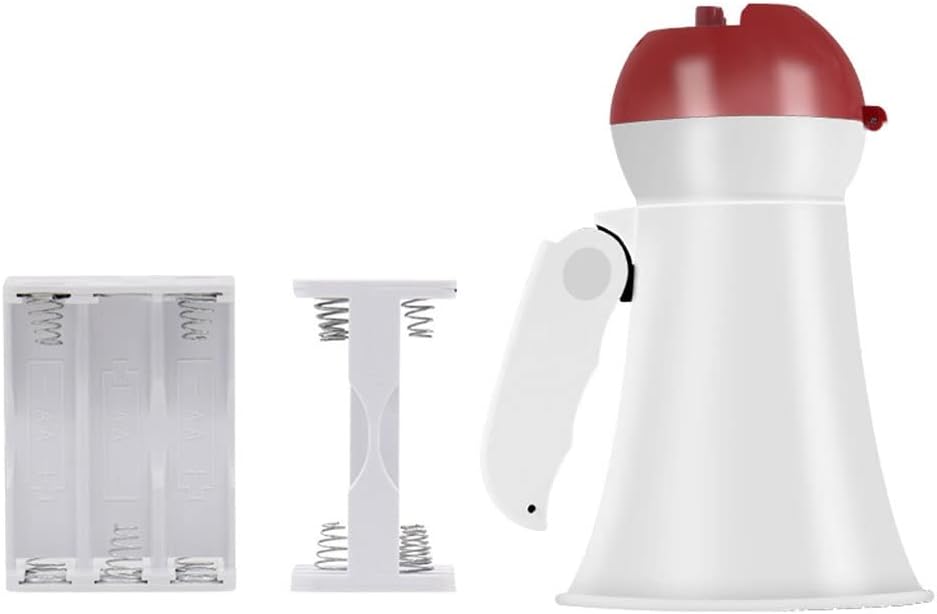 Megaphone Mini Portable Megaphone Lightweight 5 Watts Siren Bullhorn Compact and Battery Operated, Travel Guide Speech Teach Voice Amplifier Bullhorn Amplifiers