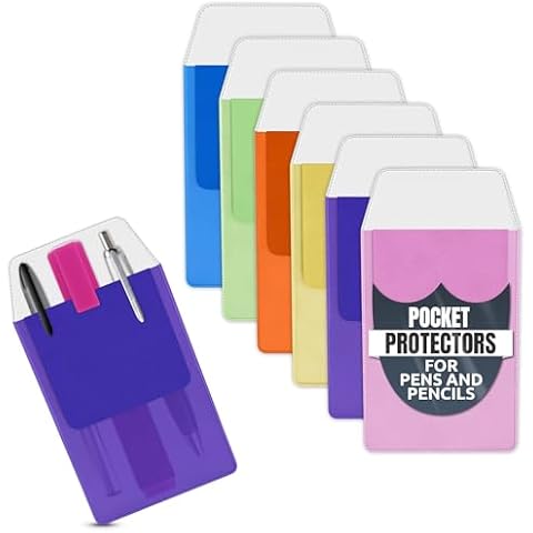 6Pcs Multicolor Pencil Case Organizer Cover