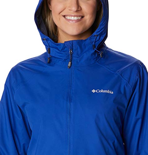 Columbia Jaqueta de chuva feminina Inner Limits II, impermeável e respirável, azul lápis, grande