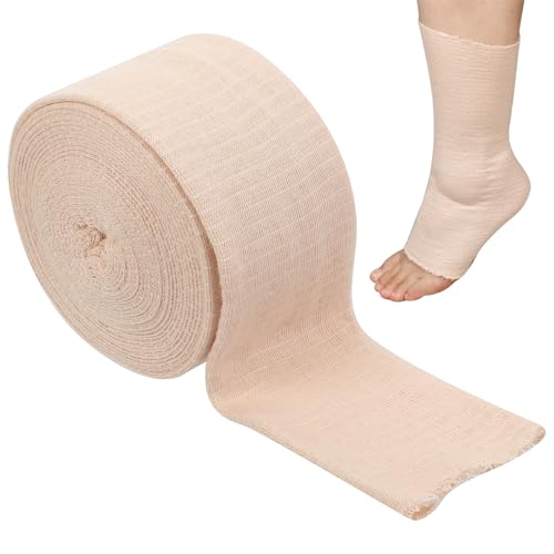 Tubular Support Bandage 2.5 x 5.5 yd Size B Elastic Stockinette Tubing Reusable Compression Support Bandages Roll Tube Sleeve for Arm Ankle