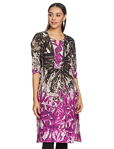 Image of Rain and Rainbow Women's Straight Kurta