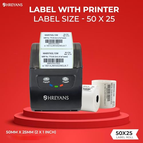 SHREYANS Label Printer (Thermal Label Rolls)