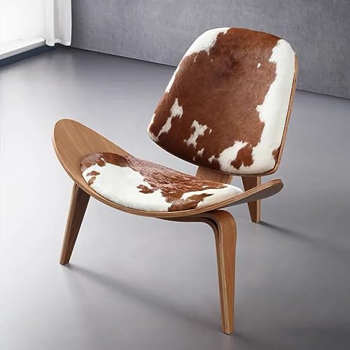 Sillón clásico marrón de madera para salón miniatura 1
