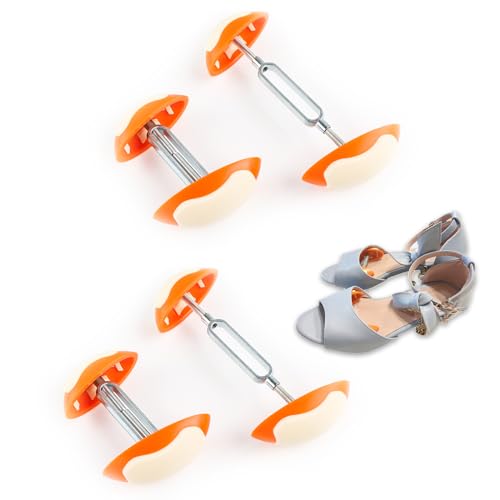 FENGQQKJ 4 Stück Schuhdehner, Schuhdehner Schuhweiter Schuhspanner Verstellbar 7-12 cm Drückende Schuhe Weiten, Rutschfest Geeignet für Lederschuhe Stiefel High Heels Sportschuhe Leicht und Tragbar
