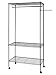 Finnhomy 3 Adjustable Shelves Sturdy Shelving Garment Rack Rolling Clothes Rack for Closet Organizer