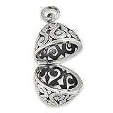 .925 Sterling Silver Filigree Aromatherapy Essential Oil Diffuser Pendant