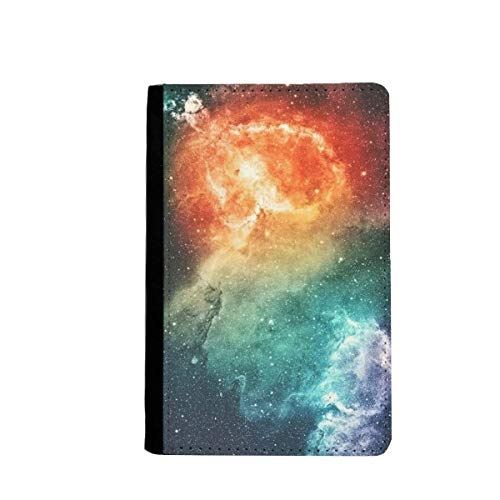 Étui de voyage avec porte-cartes Nebula bleu motif galaxie univers