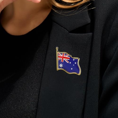 Image of Country Flag Brooch Metal Alloy Souvenir Pin Shirt Hat Backpack Jewelry Accessories Decoration Party Christmas Gift Badge International Travel Pin