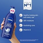 NIVEA Original Moisture Body Lotion with Vitamin E, 48-Hour Body Moisturizer for Normal to Dry Skin, 16.9 Fl Oz Pump Bottle - Image 2