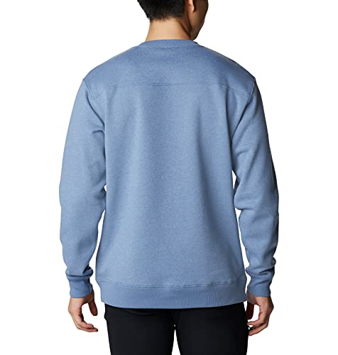 Columbia Hart Mountain II Crew masculina, Azul-mesclado, Large Tall