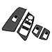 4Pcs Car Window Button Frame Cover Trim for 5 Series G30 2017-2018 (Carbon Fiber)