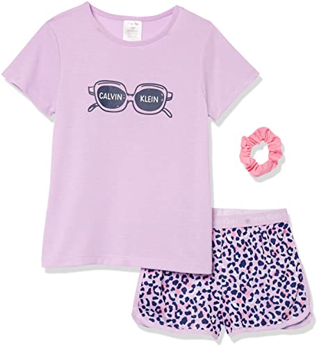 Calvin Klein Girls' Kids Top and Bottom Pajama Sleep Set Wear
