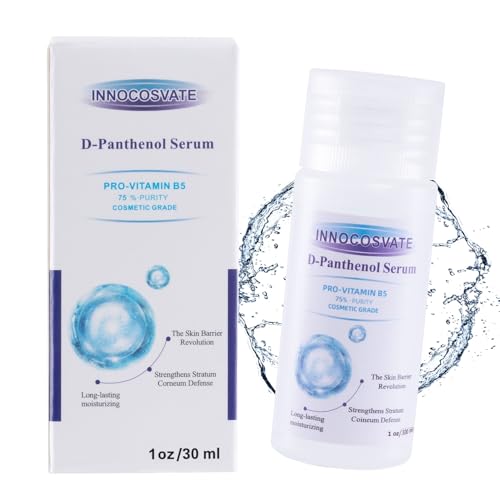 INNOCOSVATE D-Panthenol Liquid (1oz) - 75% Concentrate Pro-Vitamin B5 for DIY Skin Care Hair & Nail Serum Formulations