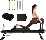 Genérico Máquina Reformadora de Pilates con 4 Muelles y 5 Tubos de Látex,Black-10box