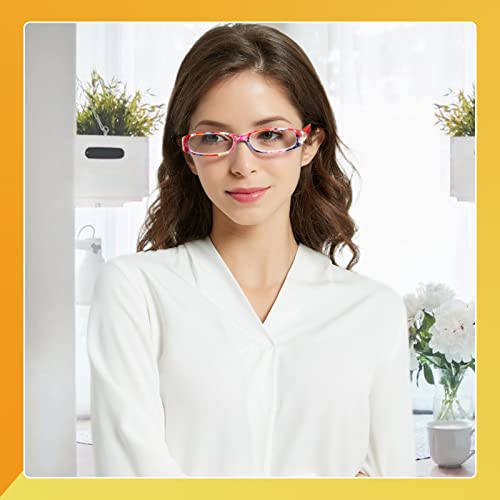 Kerecsen 4 Pack Reading Glasses For Women Colorful Readers Spring Hinge Fashion Ladies Eyeglasses (Colourful-1, 2.0, Multiplier_X) #TOP4