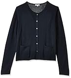 tom tailor cardigan blau Gerollter Kragenabschluss TOM TAILOR Klassischer Kurzcardigan Strickjacke Damen, Blau (Blau 10668), XS