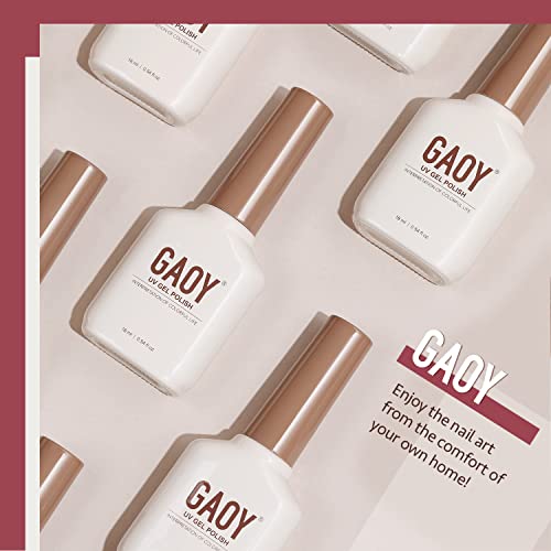 Gaoy Jelly Nude Gel Nail Polish, 16Ml Sheer Nautral Gel Polish, Uv Light Cure For Nail Art Diy, Color 1305 #TOP4