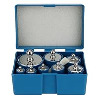 ZOENHOU Kalibriergewicht, 1kg Kalibriergewichte Set 10g, 20g, 50g, 100g, 200g, 500g, Präzision Kalibrierung Grammwaage Gewicht mit Kalibriergewicht Pinzette, für Labor, Schmuck