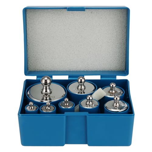 GRAM PRES Set Pesi Calibrazione 9 Pezzi - Acciaio Inox, 1g-100g, Con Scatola E Pinzette Per Bilancia - Foto 3