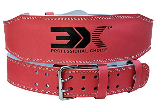 Peso Levantamiento Cinturón Para Gimnasio Auténtico Levantamiento De Pesas De Cuero Pro...