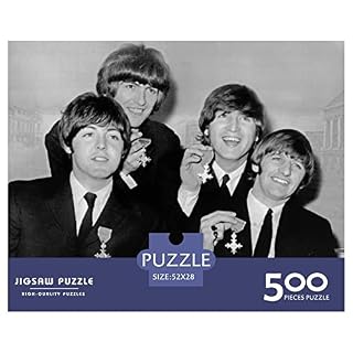 Puzzle de 500 pièces The Beatles – Jeu de casse-tête pour adultes et enfants – Activités éducatives – Impression claire – Planche de puzzle épaisse et durable (52 x 38 cm) - Les Beatles, Paul McCartney, John Lennon, RIngo Starr, George Harrison Puzzle de 500 pièces The Beatles - Jeu de casse-tête pour adultes et enfants - Activités éducatives - Impression claire - Planche de puzzle épaisse et durable (52 x 38 cm) – Image 2