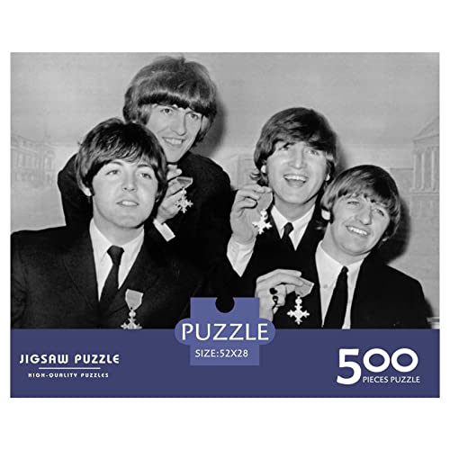 Puzzle de 500 pièces The Beatles – Jeu de casse-tête pour adultes et enfants – Activités éducatives – Impression claire – Planche de puzzle épaisse et durable (52 x 38 cm) - Les Beatles, Paul McCartney, John Lennon, RIngo Starr, George Harrison Puzzle de 500 pièces The Beatles - Jeu de casse-tête pour adultes et enfants - Activités éducatives - Impression claire - Planche de puzzle épaisse et durable (52 x 38 cm) – Image 3