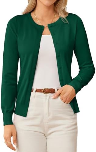 GRACE KARIN Womens Long Sleeve Knit Cardigan Sweaters Casual Dres...