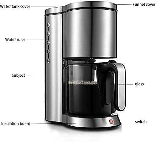 Cafetera Automática de Filtro, Acero Inoxidable, 1.25L para 5-10 Tazas miniatura 3