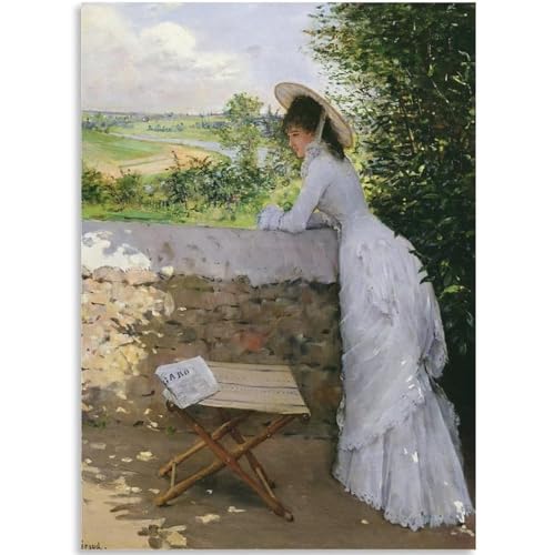 KSHAO ATHQW Famosos pósteres de Jean Beraud Un Figaro De Reve, arte de pared, impresión moderna en lienzo para decoración del hogar, 40 x 60 cm, sin marco