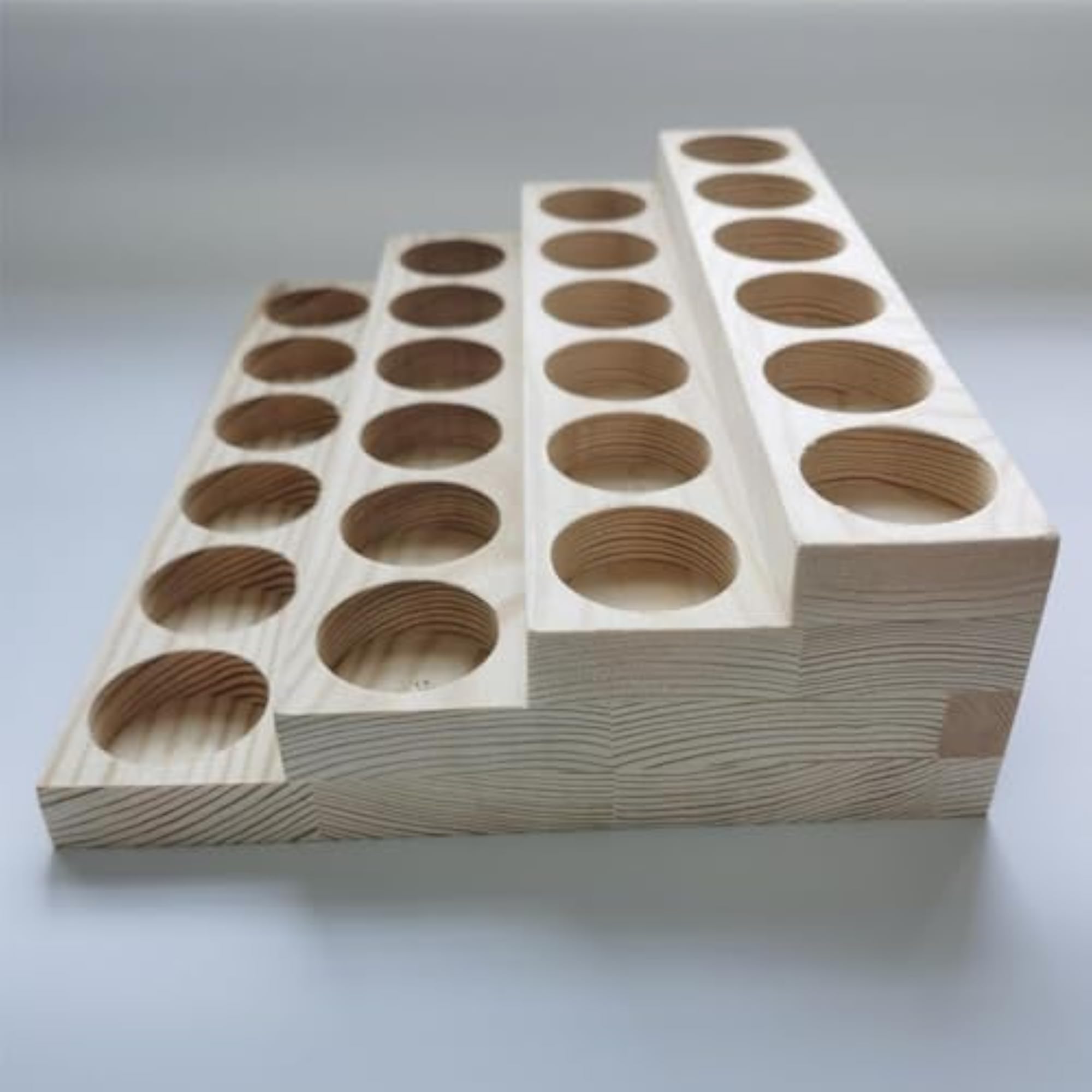 Wooden Essential Oil Display Stand with 24 Slots