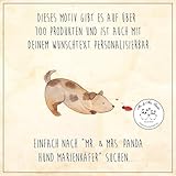 Mr. & Mrs. Panda Postkarte Hund Marienkäfer - Geschenk, Ansichtskarte, Träume, bildkarte, Zuversichtlich, Mischlingshund, Sprüche, Positiv, Ansichtskarten, Postkarten, Grußkarte, Wunder