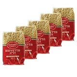 Lot 5x Pâtes langue d'oiseau, biavetta n°77 - Sachet 500g