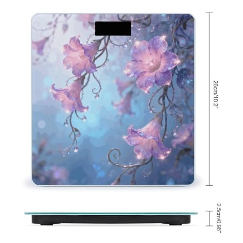Báscula digital de cuerpo Enchanted Floral con pantalla LCD miniatura 2