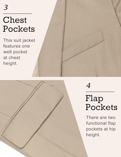 Image of COOFANDY Mens Sport Coat Casual Blazer One Button Business Suit Jacket
