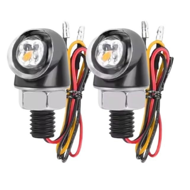 Kierunkowskazy motocyklowe Kierunkowskaz Motocykla | Kierunkowskaz motocykla 12 V DRL wskaźnik przednia tylna lampa tylna(2Pcs Red Amber)