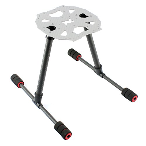 Qwinout T Type Tall Landing Gear Skid Quick Install Carbon Fiber For Aerial Fpv Drone Wheelbase 700Mm Rc Multicopter #TOP2