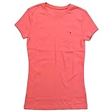 Tommy Hilfiger Womens Crewneck Solid Color Logo T-Shirt