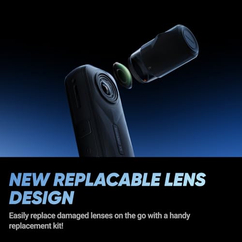 Image of Insta360 X5 Virtual Tour Bundle - Waterproof 8K 360 Action Camera, Leading Low Light, Invisible Selfie Stick Effect, Rugged and Replaceable Lens, 3-Hour Battery, Built-in Wind Guard, Stabilization