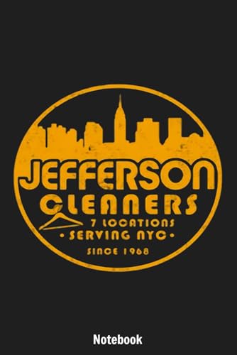 The jeffersons Cleaners Notebook: Lined College Ruled Paper, Planner, Diary, Journal, 6x9 120 Pages, Matte Finish Cover