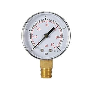 Ysister 60PSI Dual Scale Mechanisches Manometer
